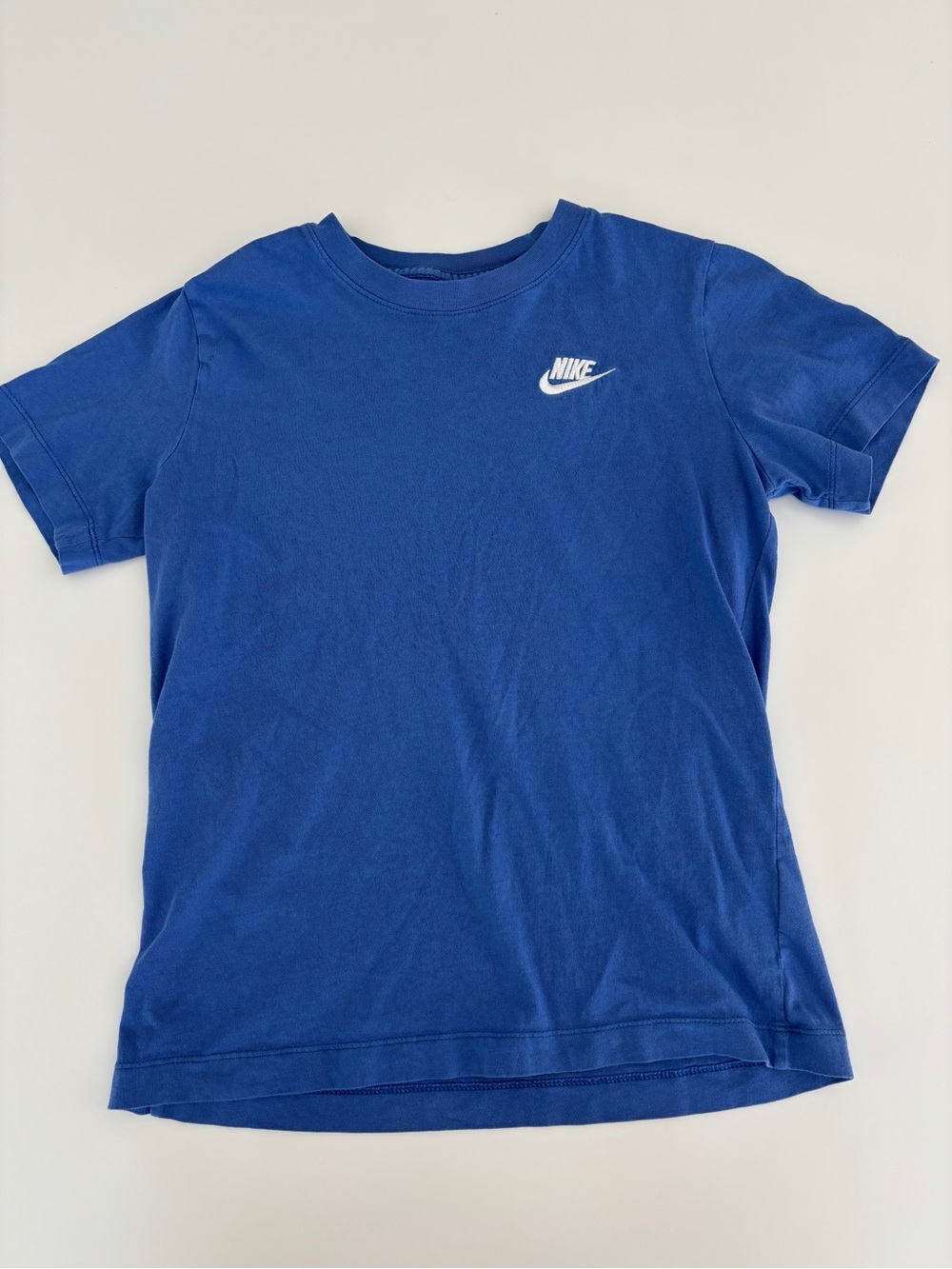 Nike Blue Short-Sleeve Swoosh Logo Tee